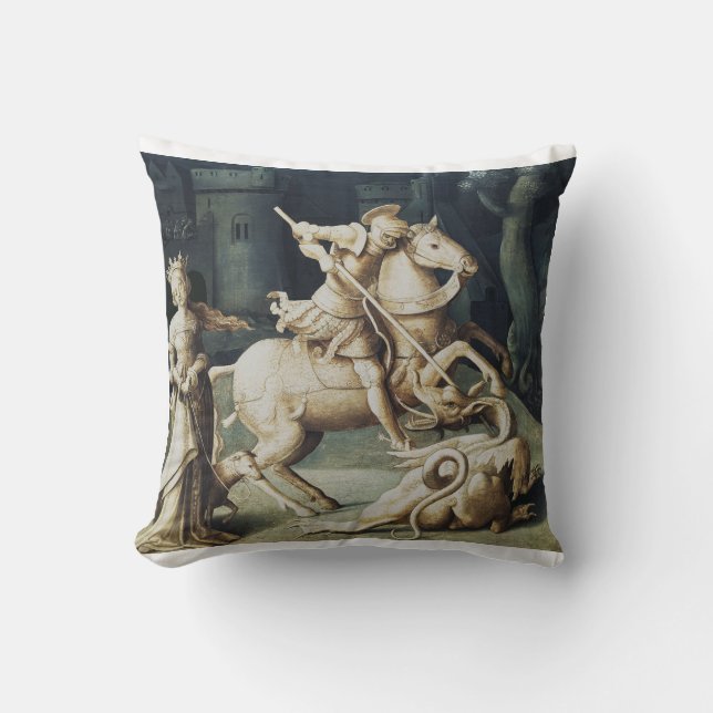 Coussin Saint George et le Dragon  (Recto)