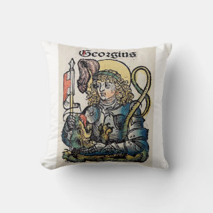 Coussin Saint Georges de la Chronique de Nuremberg