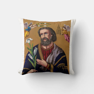 Coussin Saint Joseph gardien de la Sainte Famille