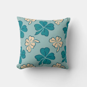 Coussin Saint Patrick`s day Clover Shamrock Dessin Motif