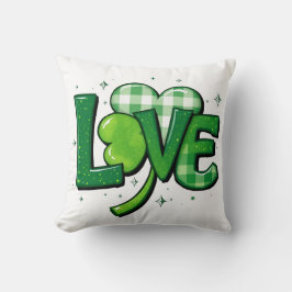 Coussin Saint Patrick's Day Clover Love Charm