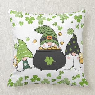 Coussin Saint Patrick's Day Gnome