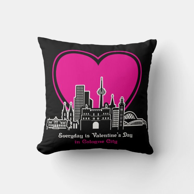 Coussin Saint Valentin à Cologne (Recto)