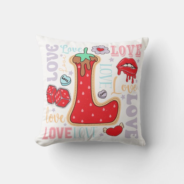 Coussin Saint Valentin Amour (Recto)
