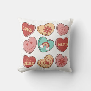 Coussin Saint Valentin Coeur Candies