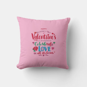 Coussin "Saint Valentin Jouer l'oreiller - Célébrez l'amou