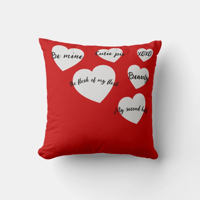 Coussin Saint-Valentin Jour Jouer l'oreiller (Recto)