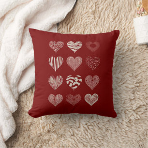 Coussin Saint-Valentin Neuf Cœurs Amour de la Saint-Valent