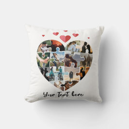 Coussin Saint Valentin photo cadeau coeur