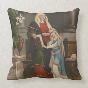 Coussin Sainte-Anne Vierge Vintage