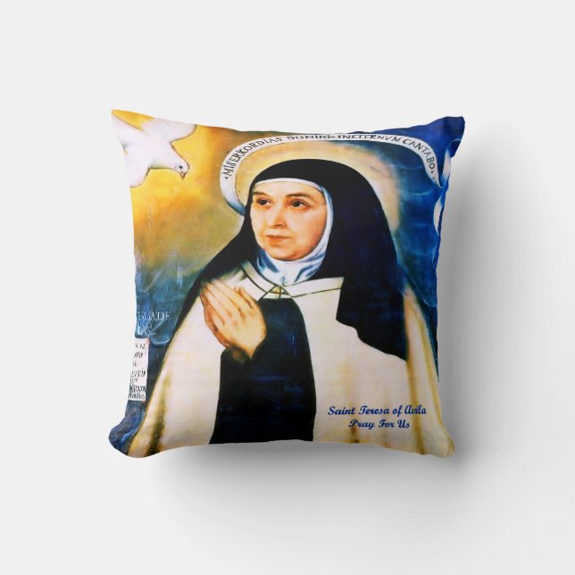 Coussin Sainte Thérèse d'Avila (Recto)