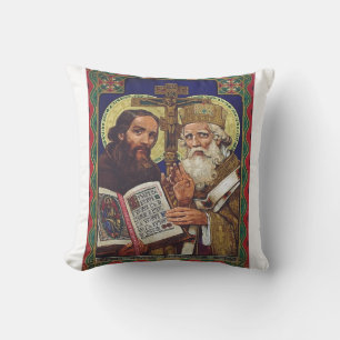 Coussin Saints Cyrille et Méthode Apôtres des Slaves