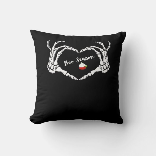 Coussin Saison classique Skeleton Hand Heart (Recto)