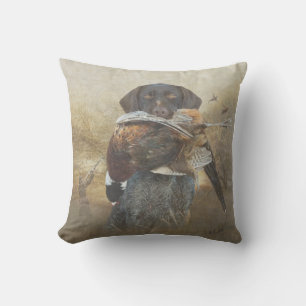 Coussin Saison de chasse, Pointeur À poils durs allemand