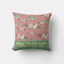 Coussin Saison de vacances rose