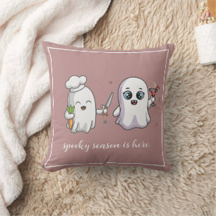 Coussin Saison Éffrayante des Fantômes Rose mignon personn