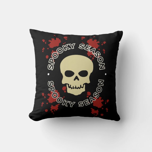 Coussin Saison Éffrayante d'Halloween (Recto)