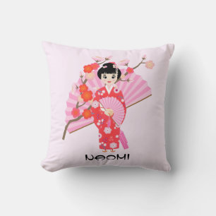 Coussin Sakura Cerry Blossom Japonaise Fête d'Anniversaire