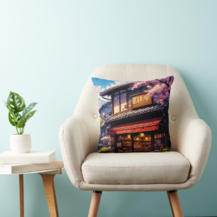 Coussin Sakura Kissa - Café aux fleurs de cerisier