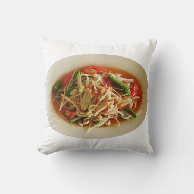 Coussin Salade de Papaya épicé [Som Tam] ... Cuisine thaïl (Recto)