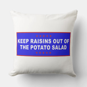 Coussin Salade de pommes de terre Mème amusant