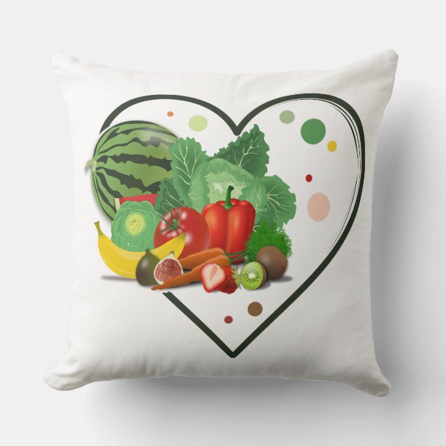 Coussin salade jours végétalien (Recto)