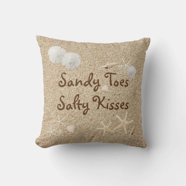 Coussin salé de baisers d'orteils de Sandy de (Recto)