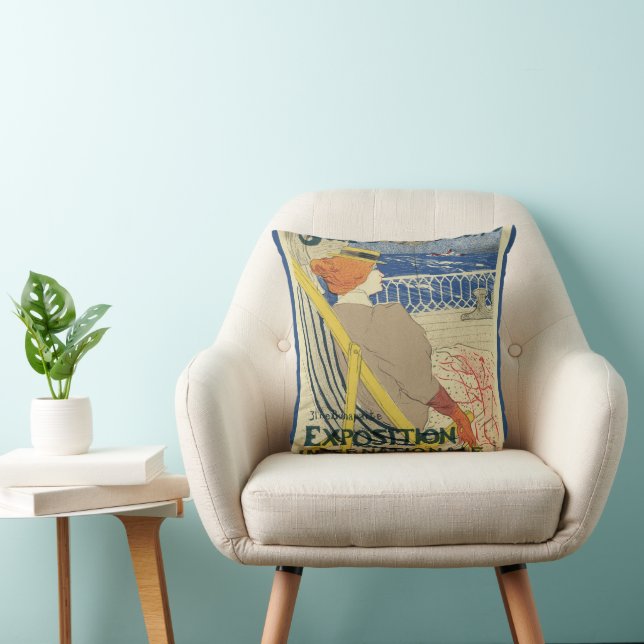 Coussin Salon des Cents de Toulouse Lautrec, Art Nouveau (Chaise)