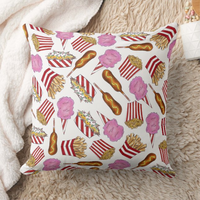 Coussin Salon d'état Carnival Foods Cotton Candy Popcorn (Couverture)