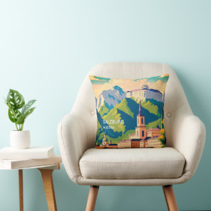 Coussin Salzbourg Autriche Voyage