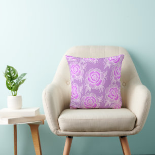 Coussin Sami 💜 Fleur Baroque Violet