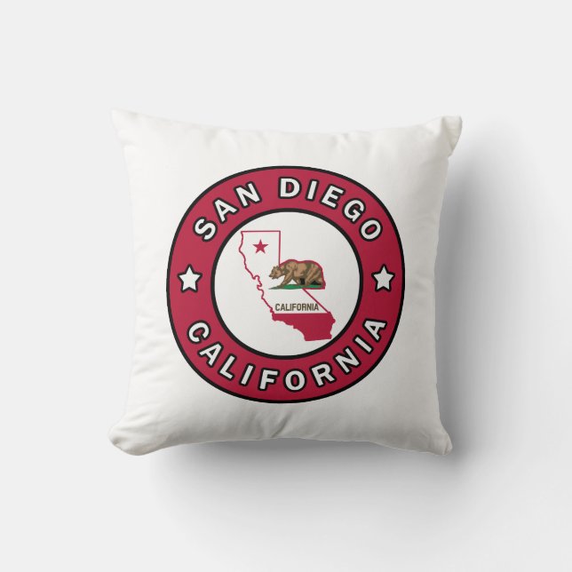 Coussin San Diego Californie (Recto)