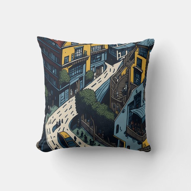 Coussin San Francisco Street (Recto)