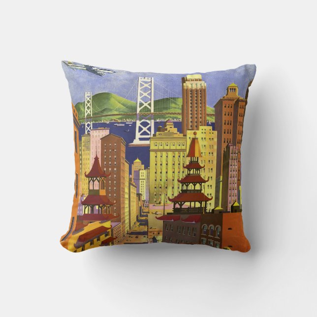 Coussin San Francisco vintage (Recto)