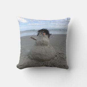 Coussin Sandman d'hiver à la plage