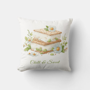 Coussin Sandwich à la crème glacée Aquarelle du jour