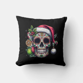 Coussin Santa Citrus Skull Magic Happy