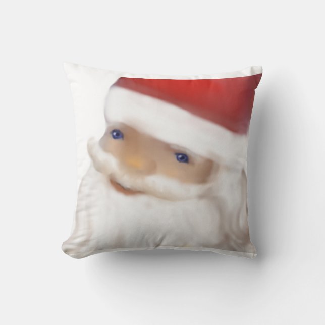 Coussin Santa Clause sur son chemin (Recto)