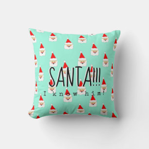 Coussin santa je le connais citation de film elf milieu du