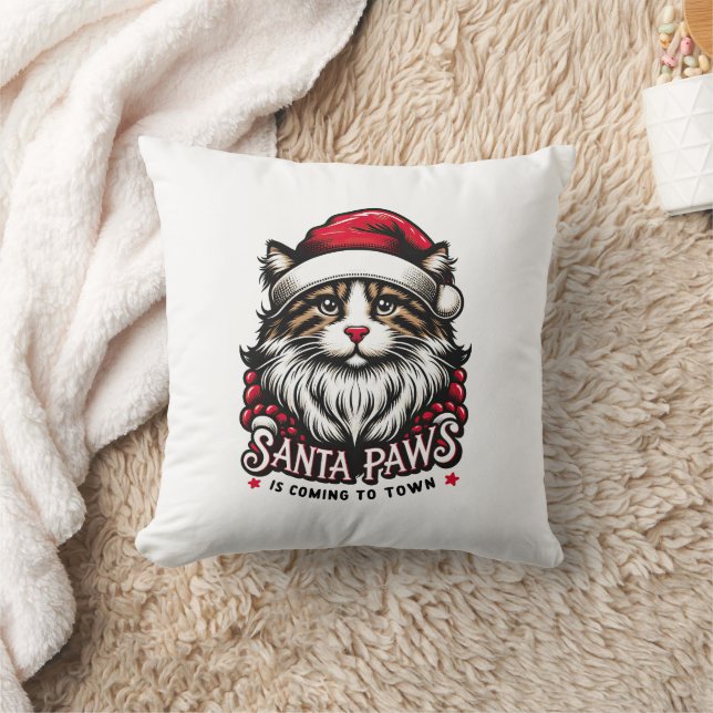Coussin Santa Paws Is Coming To Town (Couverture)