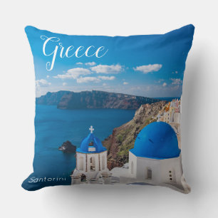 Coussin Santorin Grèce Décor Scénique
