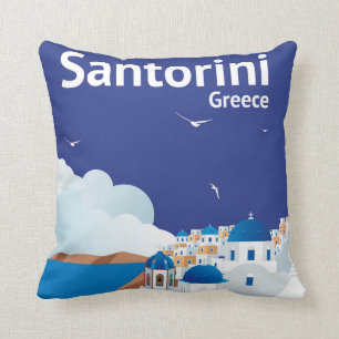 Coussin Santorini Grèce