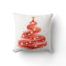Sapin de Noël en tourbillon de paillettes rouges