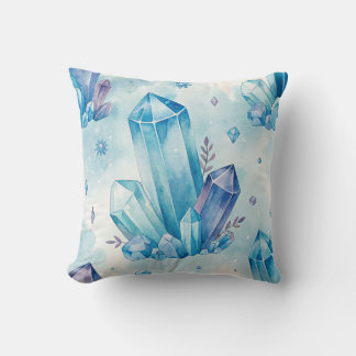 Coussin Sapphire doux Cristal Design Accent Jeu d'oreiller