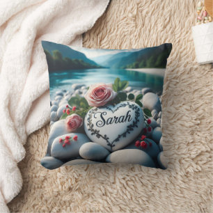 Coussin Sarah River Heart