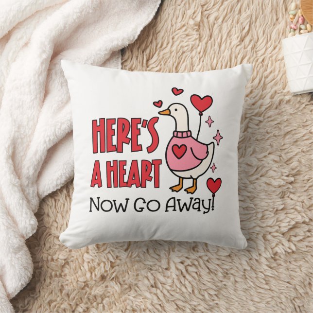 Coussin Sarcastic Goose Funny Valentine (Couverture)