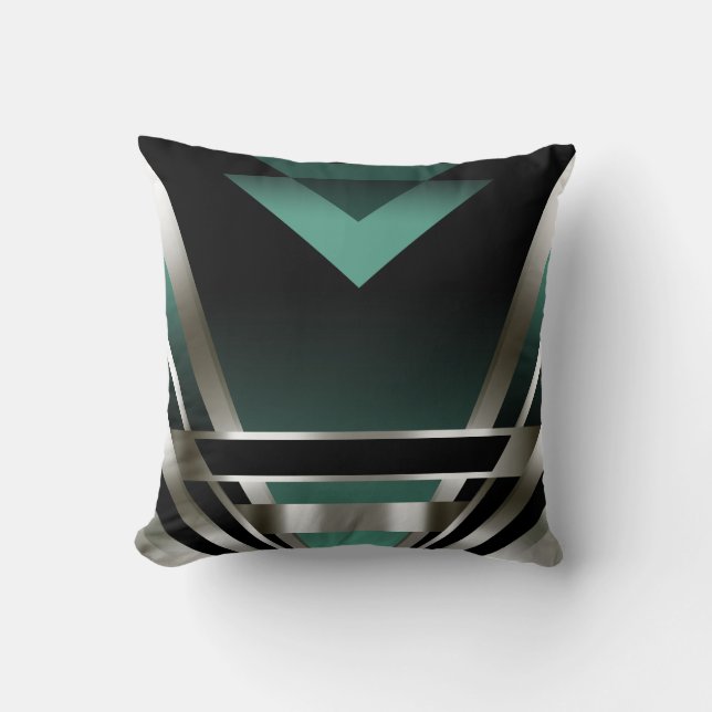 Coussin Sarcelle d'hiver fascinante de Nouveau | d'art (Recto)