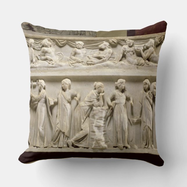 Coussin Sarcophage des Muses, romain (marbre) (Recto)