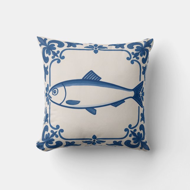 Coussin Sardine portugaise - (Recto)
