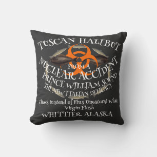 Coussin Saumon Chinook Coho Alaska Souvenir Voyage Vacance